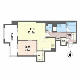シャーメゾンリュクス大濠【2階】の間取り