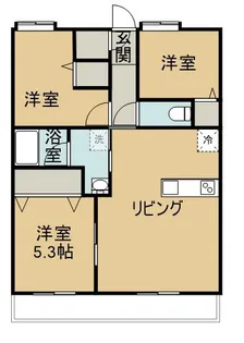 グラーティア【2階】の間取り