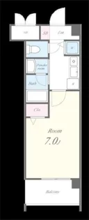 ウィンビー小田部【3階】の間取り