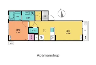クレール友泉【1階】の間取り