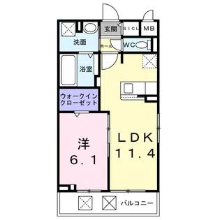 ワーズイヤー12【2階】の間取り