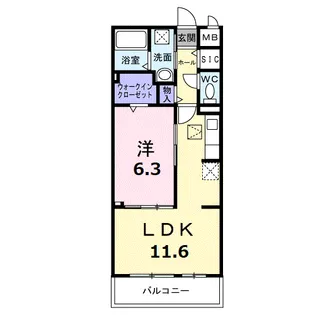ワーズイヤー12【1階】の間取り