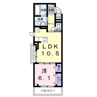 ワーズイヤー12【3階】の間取り