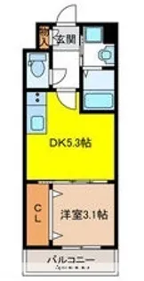 ギャラクシー空港西【11階】の間取り