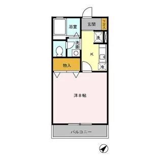 セジュールアミ【1階】の間取り