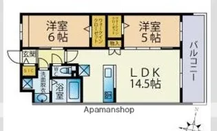 ビーコンヒル田島【4階】の間取り