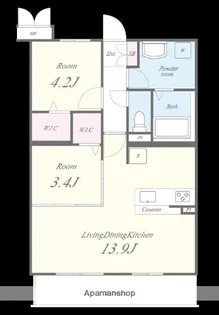 レトワール今川【5階】の間取り