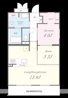 レトワール今川【3階】の間取り