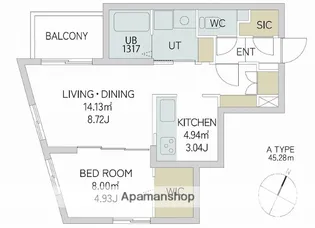 QUADOR CONTIGO平和【5階】の間取り