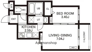 CHERIM室見WEST【2階】の間取り