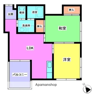 トパーズコーポ【3階】の間取り