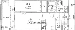 ラシュール・イン大橋Ⅱ【4階】の間取り