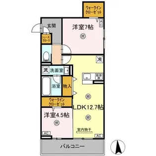 TORISIA T WEST【2階】の間取り