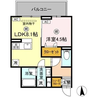 TORISIA T WEST【3階】の間取り