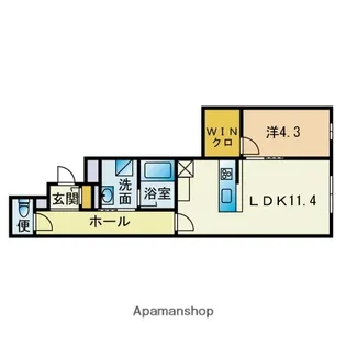 モンレーヴ梅光園【1階】の間取り