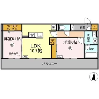 リヴィエール友丘【3階】の間取り