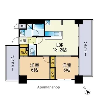 グランドソレイユ護国神社前【3階】の間取り