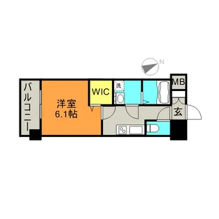 エンクレスト天神FOCUS【7階】の間取り