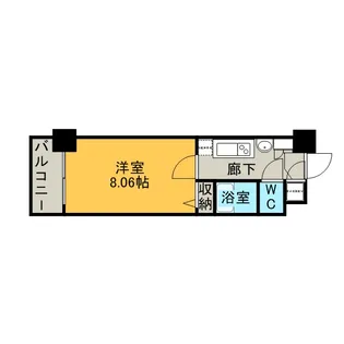 エンクレスト赤坂壱番館【9階】の間取り