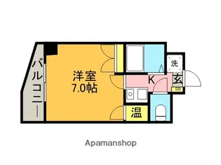 シャトレ21大手門【8階】の間取り