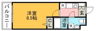 エンクレスト警固【6階】の間取り