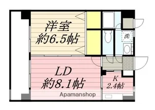 いわきビル今宿【7階】の間取り