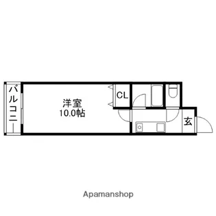 ガイア南天神【7階】の間取り