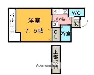 エステート・モア・舞鶴【5階】の間取り