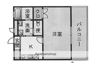 アムール・Rocou【1階】の間取り