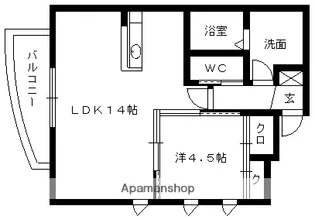 ルネス・アルベルグ【3階】の間取り