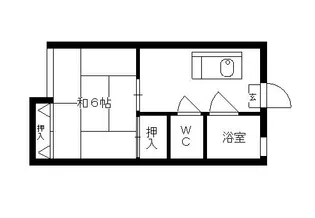 コーポ桜坂【2階】の間取り