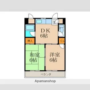 アメニティながお【1階】の間取り