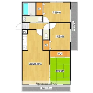 メゾン・ド・パベニア【3階】の間取り