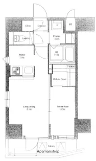 ネストピア西新Ⅱ【3階】の間取り