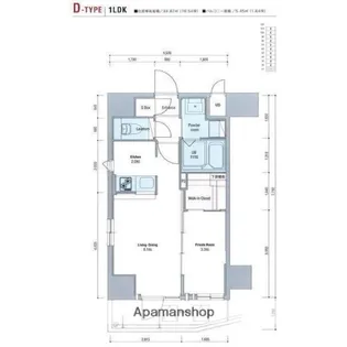 ネストピア西新Ⅱ【6階】の間取り