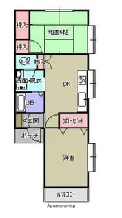 レーデンハイツ【2階】の間取り