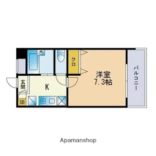 サングリーン藤崎【5階】の間取り