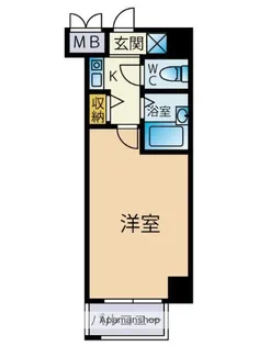 福岡県福岡市早良区百道2丁目【マンション】の間取り