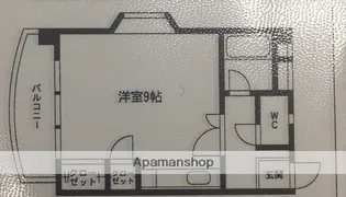 エンジョイスペース西新【2階】の間取り