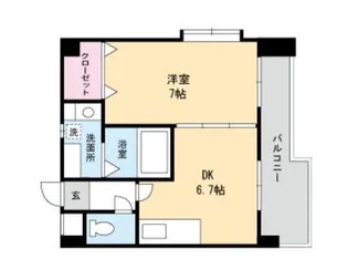 シャトナール城南Ⅱ【5階】の間取り