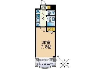 リヴィエール天神南【7階】の間取り