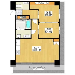シティマンション薬院Ⅱ【2階】の間取り