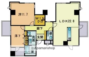オーシャンタワー【12階】の間取り