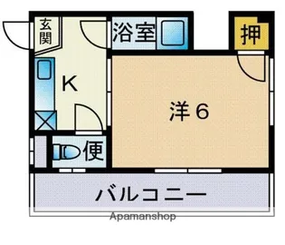 ソレイユ大濠【4階】の間取り