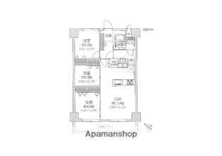 ライオンズマンション高宮第6【2階】の間取り