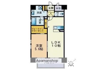 プルメリア高砂【4階】の間取り