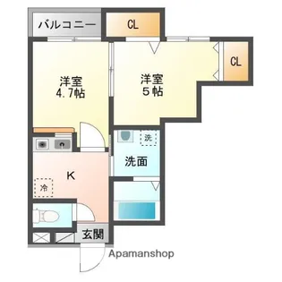いにしえ今宿【3階】の間取り