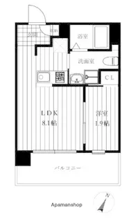 アルバプレイス平尾【6階】の間取り