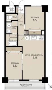 シティマンション平尾Ⅰ【8階】の間取り
