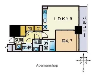 アルフォート天神【11階】の間取り